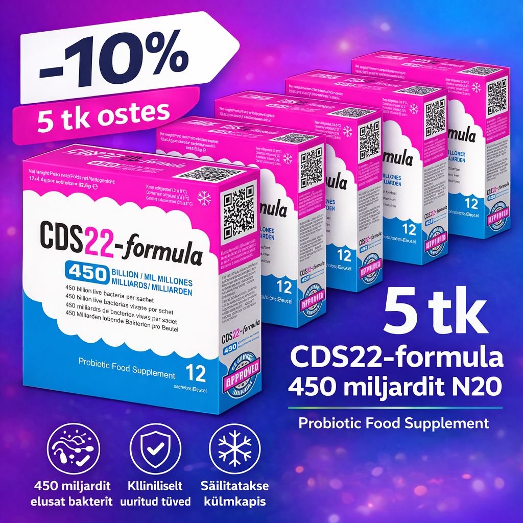 PIEDĀVĀJUMS – 5 gab. CDS22 formula 450 miljardi N12 ar 10% atlaidi!