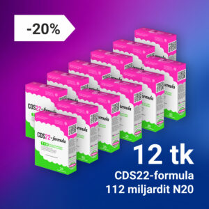 PIEDĀVĀJUMS – 12 gab. CDS22 formula 112 miljardi N20 ar 20% atlaidi