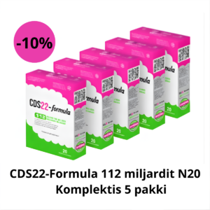 PIEDĀVĀJUMS – 5 gab. CDS22 formula 112 miljardi N20 ar 10% atlaidi